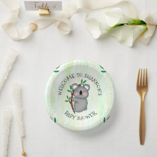 Bols En Carton Baby shower à thème de l'ours de Koala personnalis