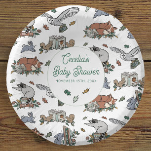Bols En Carton Baby shower du livre de récits de Woodland
