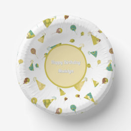 Bols En Carton Balloons and Party Hats Silhouette Pattern