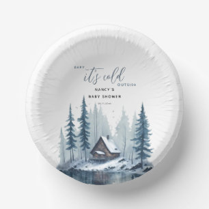 Bols En Carton Bébé d'hiver Il fait froid dehors Baby shower