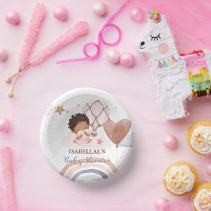 Bols En Carton Bébé mignon baby shower enfants afro-américains