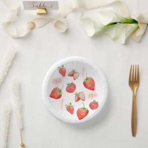 Bols En Carton Berry First   1er anniversaire   fraise   MOTIF
