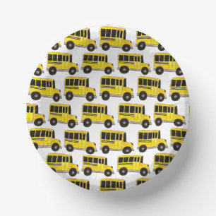 Bols En Carton Big Yellow School Bus Enseignant Conducteur Éducat