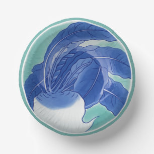 Bols En Carton Blanc bleu Celadon Chinoiserie Turnip Faux Chine