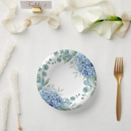 Bols En Carton Blue Hydrangea Floral Bridal Shower