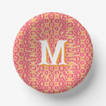 Boa Ripple in Pink + Orange Personalized