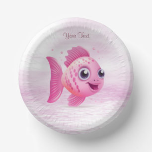 Bols En Carton Bol en papier de poisson rose