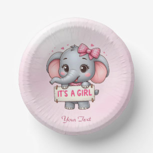 Bols En Carton Bol en papier d'éléphant rose