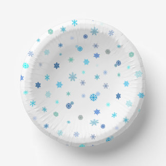 Bols En Carton Bol papier imprimé Snowflakes