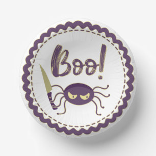 Bols En Carton Boo drôle Halloween personnage d'araignée main