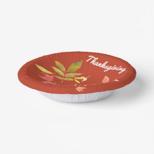 Bols En Carton Bowl en papier de Thanksgiving