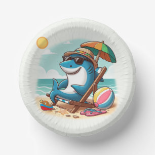 Bols En Carton Caricature de requin caricaturale
