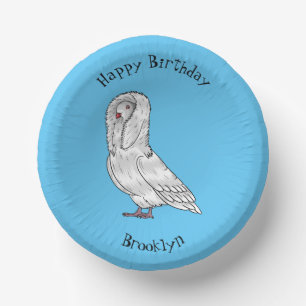 Bols En Carton Caricature d'oiseau pigeon Jacobin