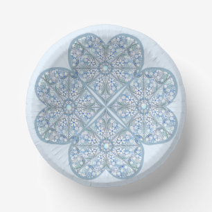 Bols En Carton Céramique Lace Bleu clair