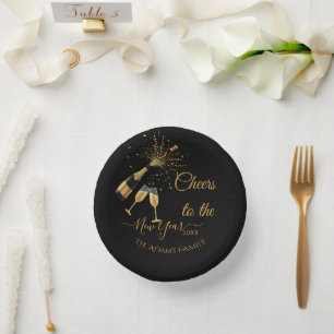 Bols En Carton Champagne doré Trinque Nouvelle Année