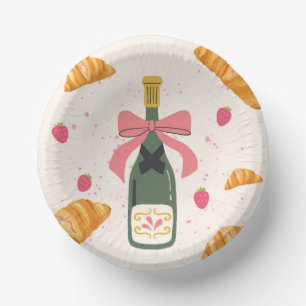 Bols En Carton Champagne et croissants
