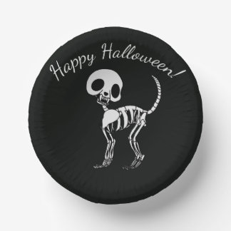 Bols En Carton Chat squelette Joy Halloween