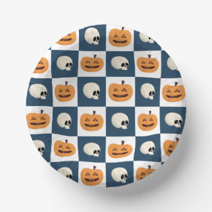 Bols En Carton Checks de Skulls et Pumkins