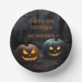 Bols En Carton Citrouilles d'Halloween festifs et motifs floraux