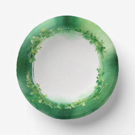 Bols En Carton Courbe d'aquarelle verte de la Saint-Patrick