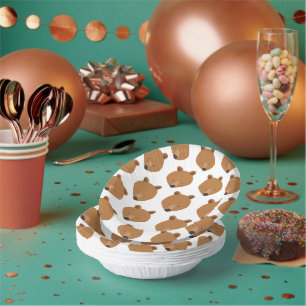 Bols En Carton Cute Oear Face Motif Animal Papier Bowl