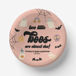 Bols En Carton Deux petits boos jumeaux Baby shower d'Halloween