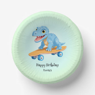 Bols En Carton Dinosaure amusant Skateboard garçons de fête d'ann