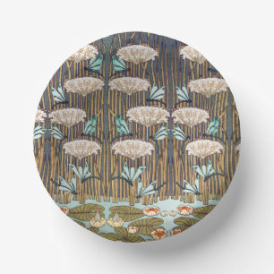Bols En Carton Dragonflies Water Lilies Marais Art Nouveau