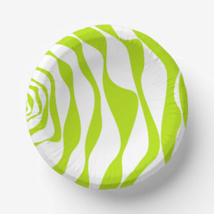 Bols En Carton Ebb et flux 4 en Lime vert et blanc