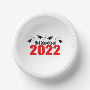 Bols En Carton Ecole Med 2022 - Cartes et diplômes (Rouge)