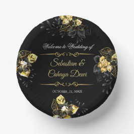 Bols En Carton Elegant black and gold summer wedding