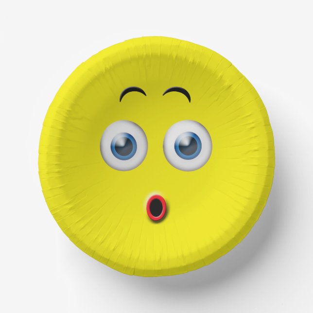 Bols En Carton Emoji surpris (Recto)