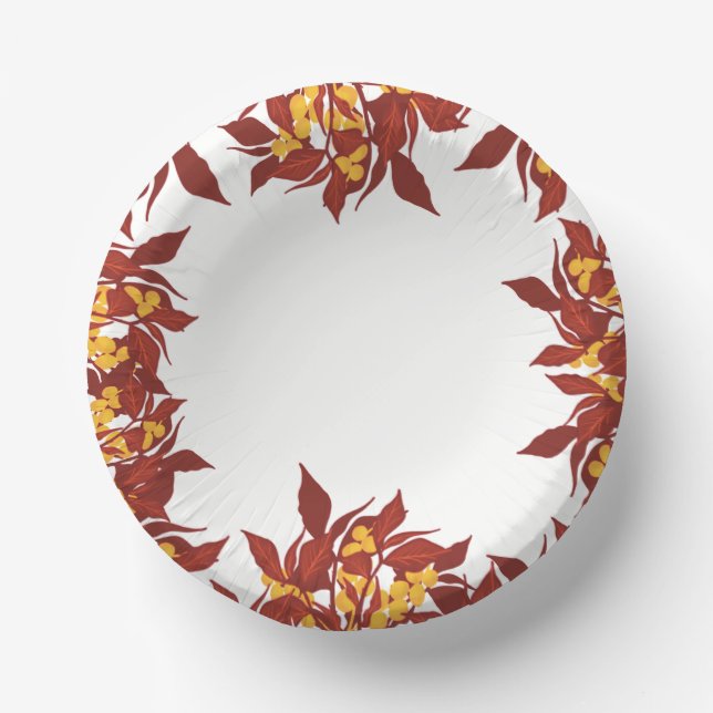 Bols En Carton Fall themed paper bowls (Recto)