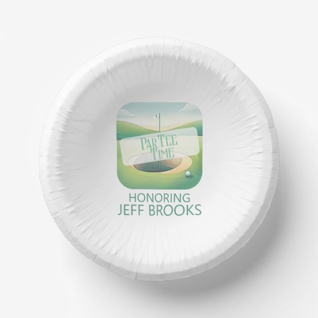 Bols En Carton Fête à thème de golf (Recto)