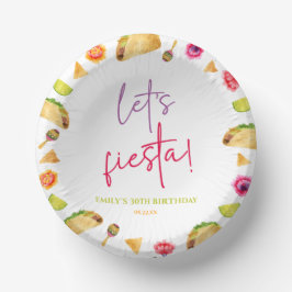 Bols En Carton Fête de Fiesta Taco, fête mexicaine d'anniversaire