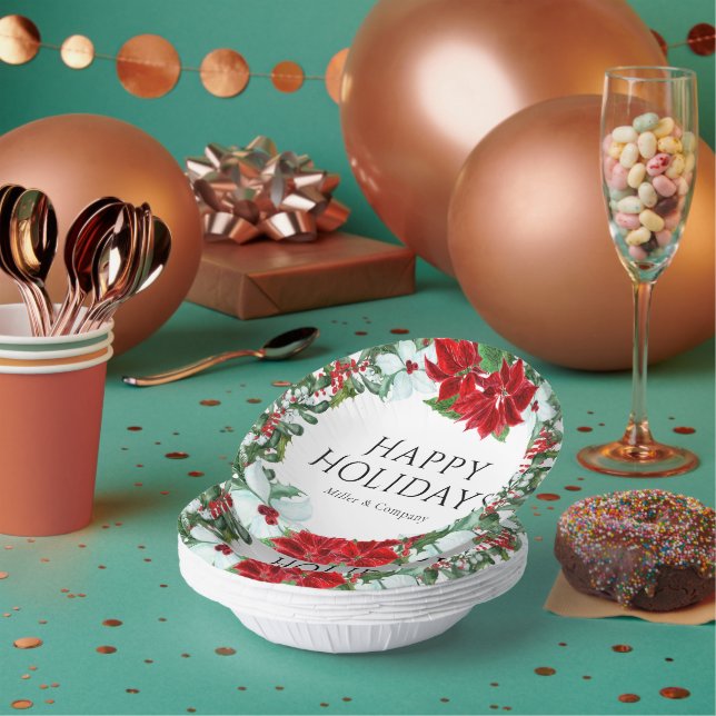 Bols En Carton Fête de Noël de l'entreprise moderne (Multi)