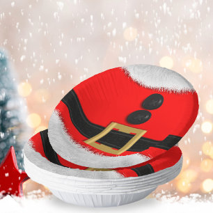 Bols En Carton Fête du Père Noël rouge Noël en juillet