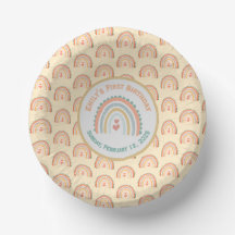 Fille Boho naturel Rainbow Party Jaune pâle