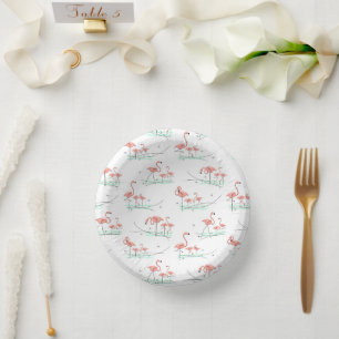 Bols En Carton Flamant rose Océan Multi
