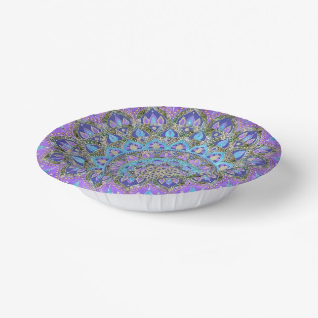 Bols En Carton Fleur De Vie - Mandala India Style 2 (Angulaire)
