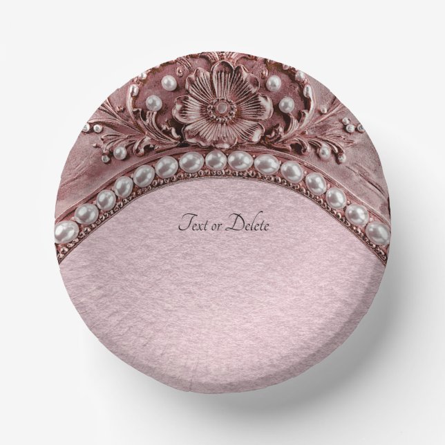 Bols En Carton Fleur Rose (Recto)