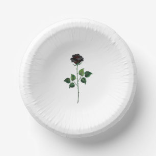 Bols En Carton Fleur rose noire