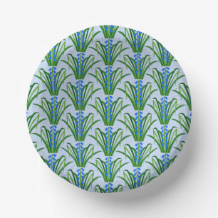 Bols En Carton Fleurs de Jacinthe Bleu Bébé Garçon Motif Printani