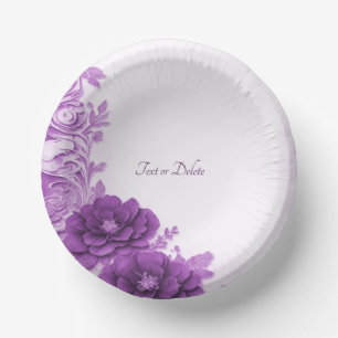 Bols En Carton Fleurs violettes fleurissent