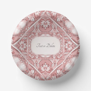 Bols En Carton Floral rose