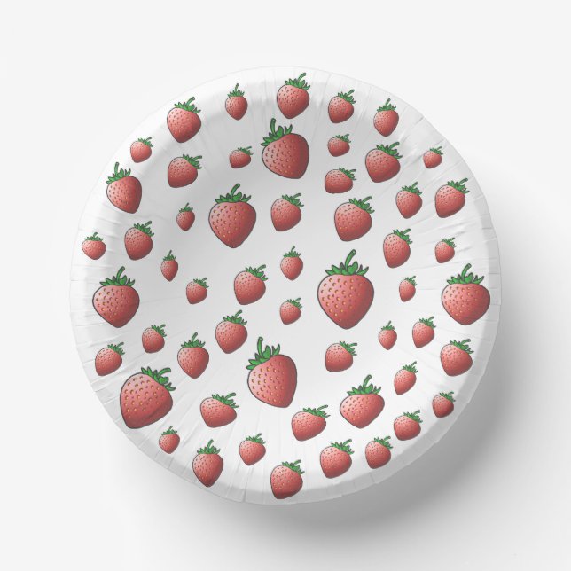 Bols En Carton fraises et fraises (Recto)