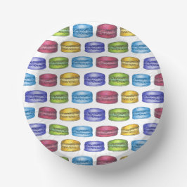 Bols En Carton Gâteau de mariage Macaron français pastel Pâtisser