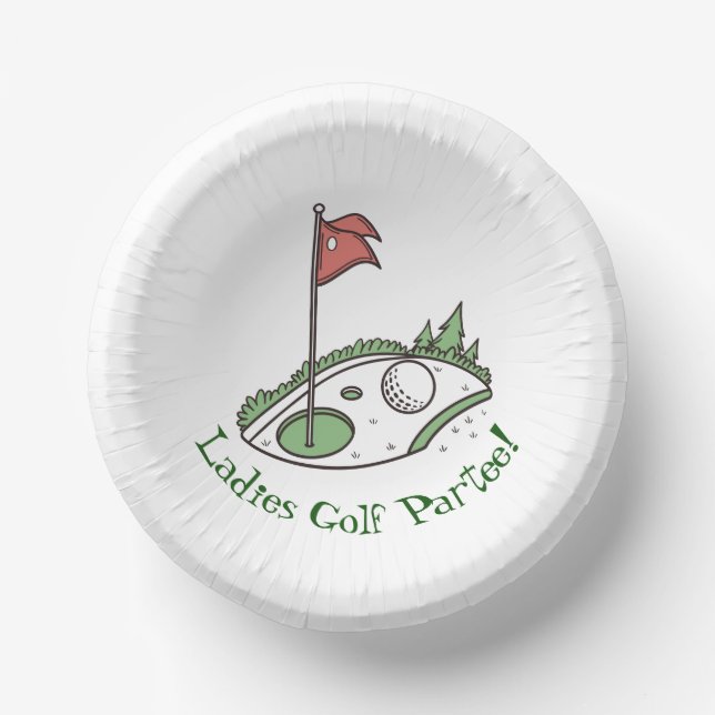 Bols En Carton Golf Celebration Party Paper Bowl (Recto)