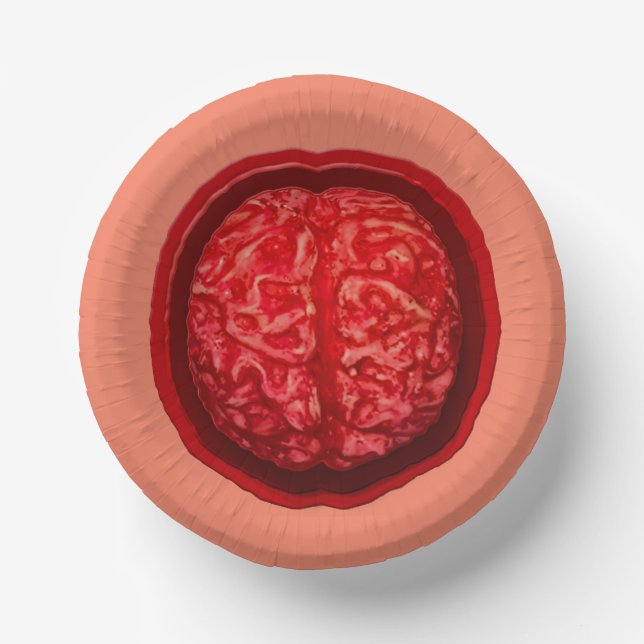 Bols En Carton Halloween du cerveau alimentaire Zombie (Recto)