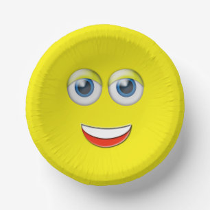 Bols En Carton Happy Face Emoji